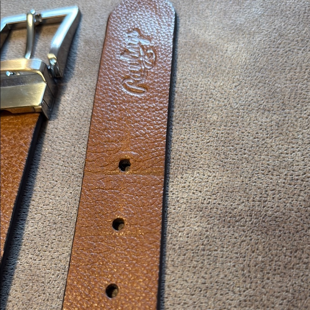 Rawlings Brown and  Black Size 34 Reversible Belt with Silver Buckle - Picture 9 of 9